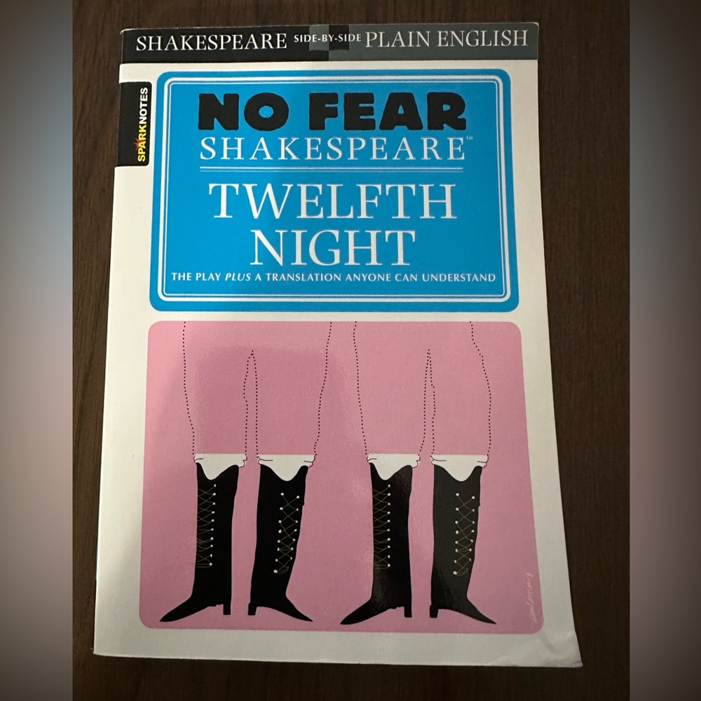 🔵3/$10 No Fear Shakespeare Twelfth Night Book
